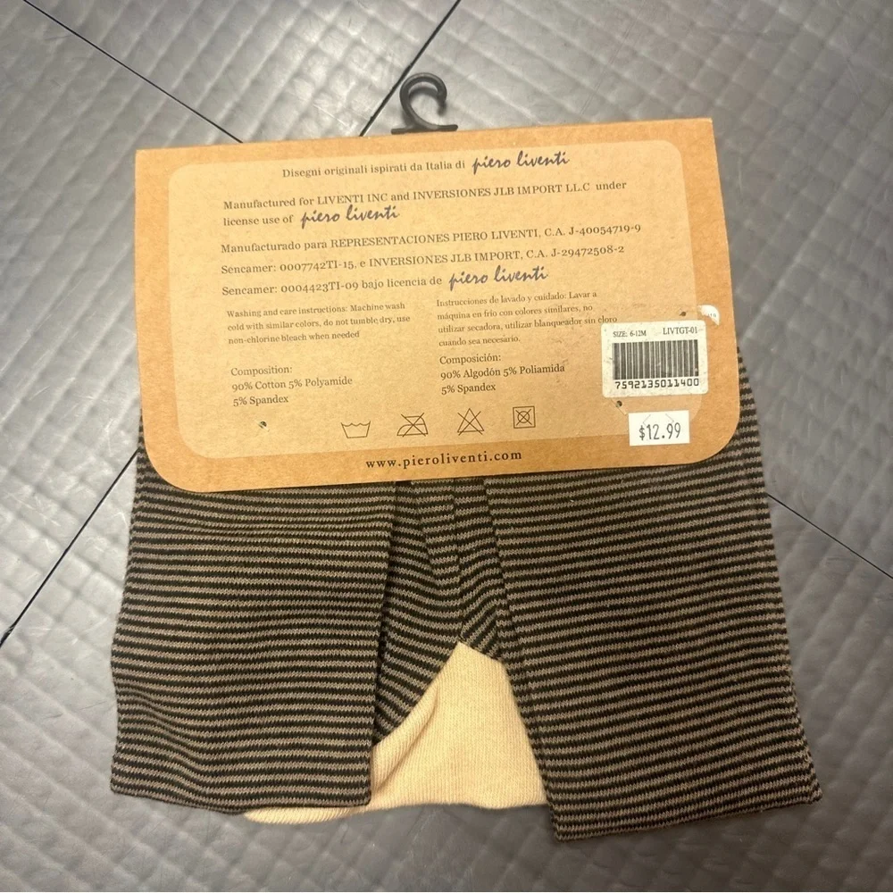 FIERO LIVENTI BABY TIGHTS 6-12 MONTHS NEW IM CRABBY